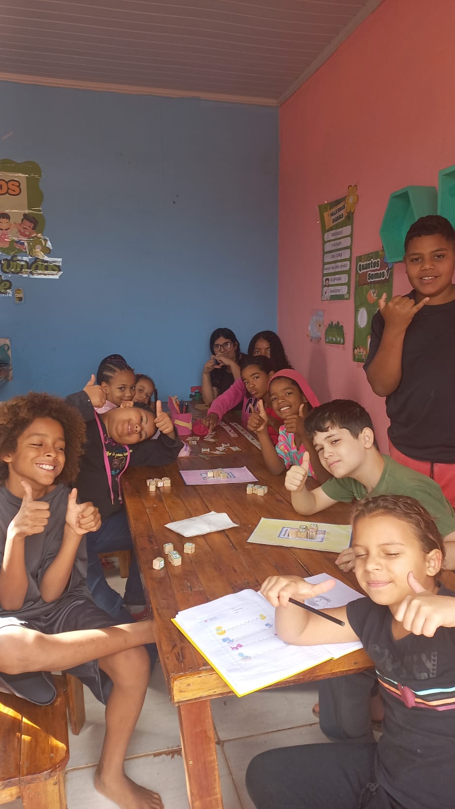 A escola bíblica das crianças